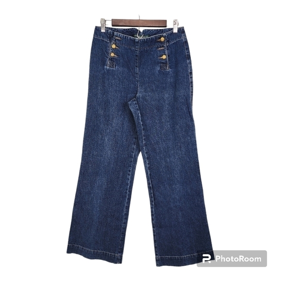 lauren jeans Denim - Lauren Jeans Wide Leg Blue Jeans Size 6